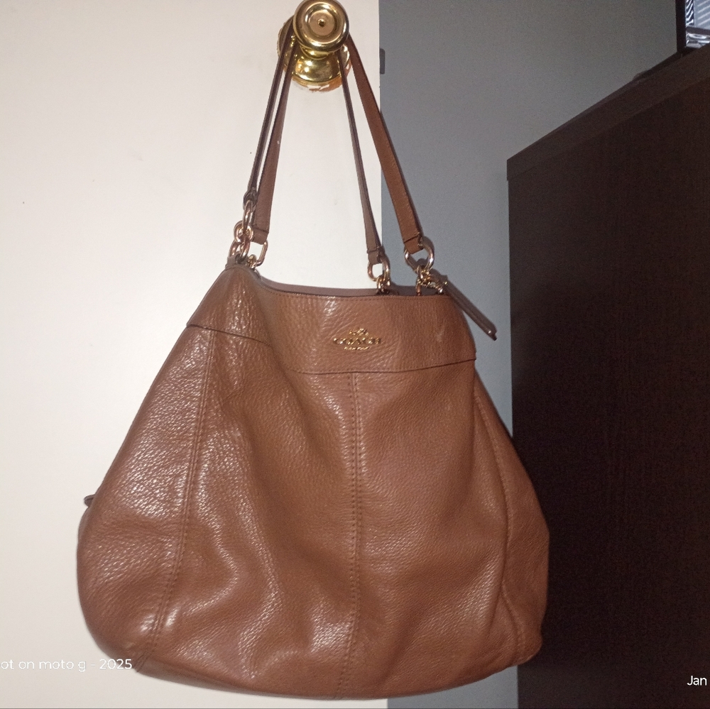 Coach Brown Leather Shoulder Bag